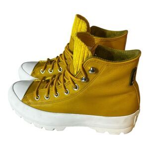 Converse Yellow High-Top Athletic Shoes